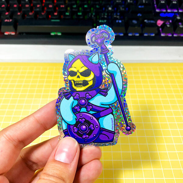 Sticker holográfico Skeletor