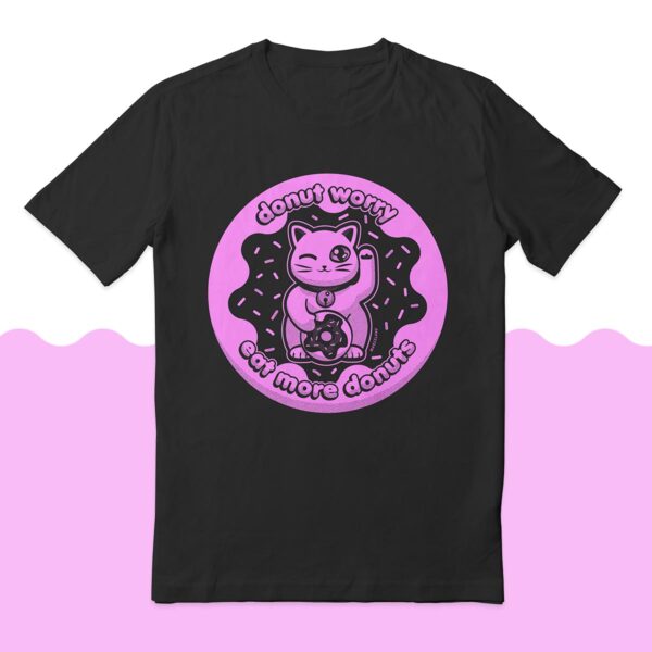 remera donut worry eat more donuts cat marceland