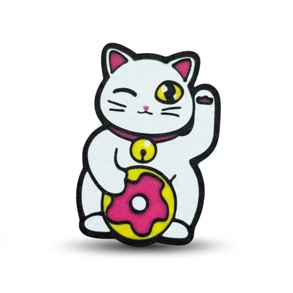 Imán maneki neko donut marceland